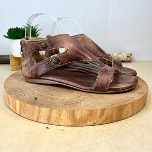 BED|STU Soto Leather Sandals Brown Women’s Size 7